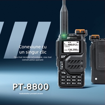 Stație walkie-talkie portabilă VHF profesională comercială anti-cădere cu putere mare, rezistentă la zgomot, pentru comunicare inginerească, asigurarea siguranței și protecție