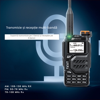 Stație walkie-talkie portabilă VHF profesională comercială anti-cădere cu putere mare, rezistentă la zgomot, pentru comunicare inginerească, asigurarea siguranței și protecție