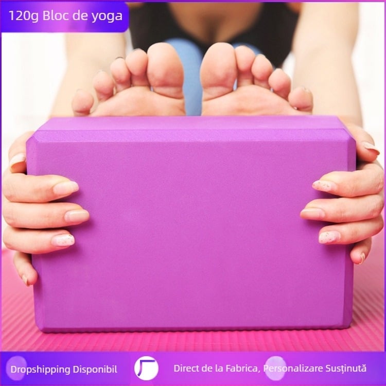Cărămidă de yoga, material de yoga autentic, de înaltă densitate, cărămidă din spumă pentru începători, cărămidă de dans pentru copii, 120 de grame