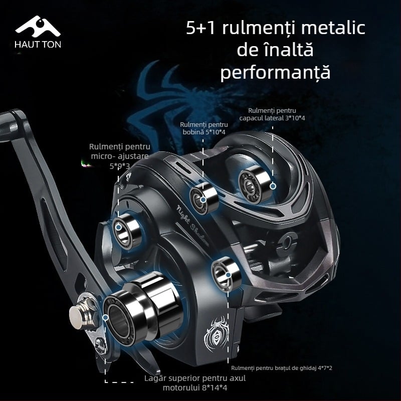Roată de pescuit Hao Dun Black Thunder Strong Water Drop, Light Thunder Heavy Thunder, universală, 7KG, forță de frânare, single Rocker 51 Luya