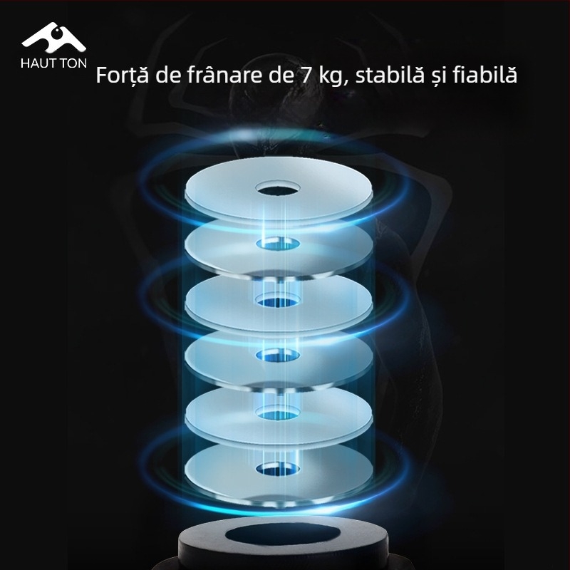 Roată de pescuit Hao Dun Black Thunder Strong Water Drop, Light Thunder Heavy Thunder, universală, 7KG, forță de frânare, single Rocker 51 Luya