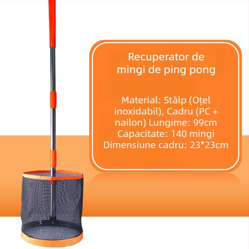 Furnizare directă din fabrică, cilindric, Huisheng, picker de mingi pentru tenis de masă, profesional, picker de mingi de mare capacitate, antrenament cu mai multe mingi pentru tenis de masă