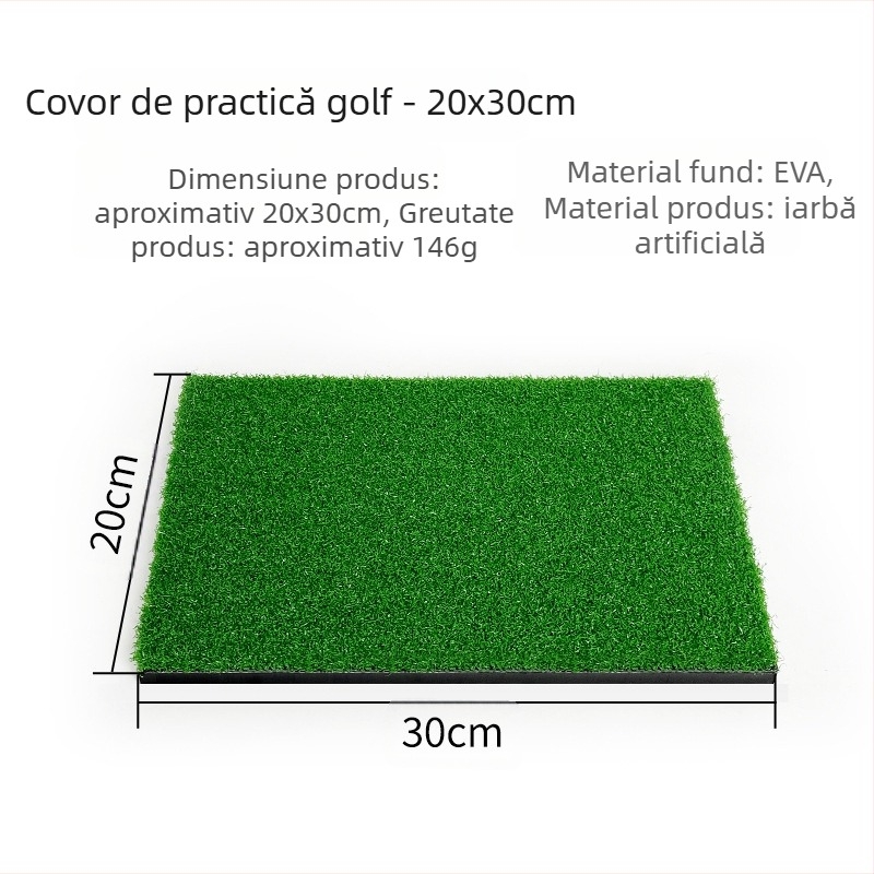 Saltea de antrenament de golf direct din fabrică, portabilă, pentru exerciții în aer liber, cu leagăn, pentru exerciții de golf, cu trei saltele de iarbă