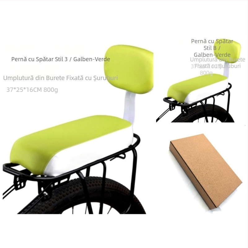 Pernă de burete pentru scaunul din spate al bicicletei de munte, accesorii pentru mașini electrice, pentru echitație, pentru biciclete de munte