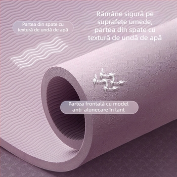 Zhenle, saltea de yoga specială pentru fete, antiderapantă, îngroșată și lărgită, izolare fonică, saltea de fitness, absorbție a șocurilor, saltea de podea