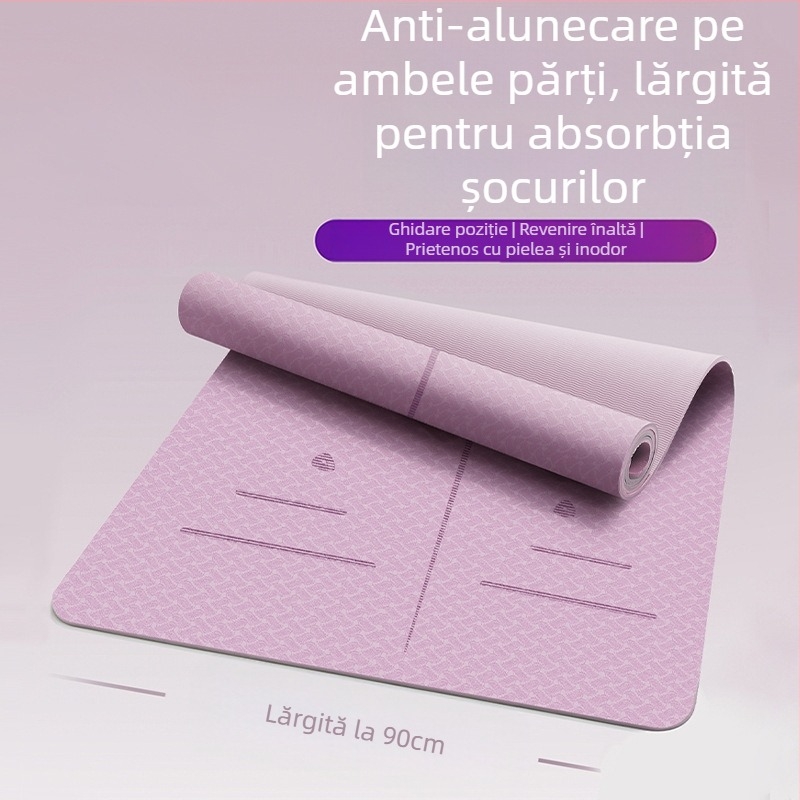 Zhenle, saltea de yoga specială pentru fete, antiderapantă, îngroșată și lărgită, izolare fonică, saltea de fitness, absorbție a șocurilor, saltea de podea