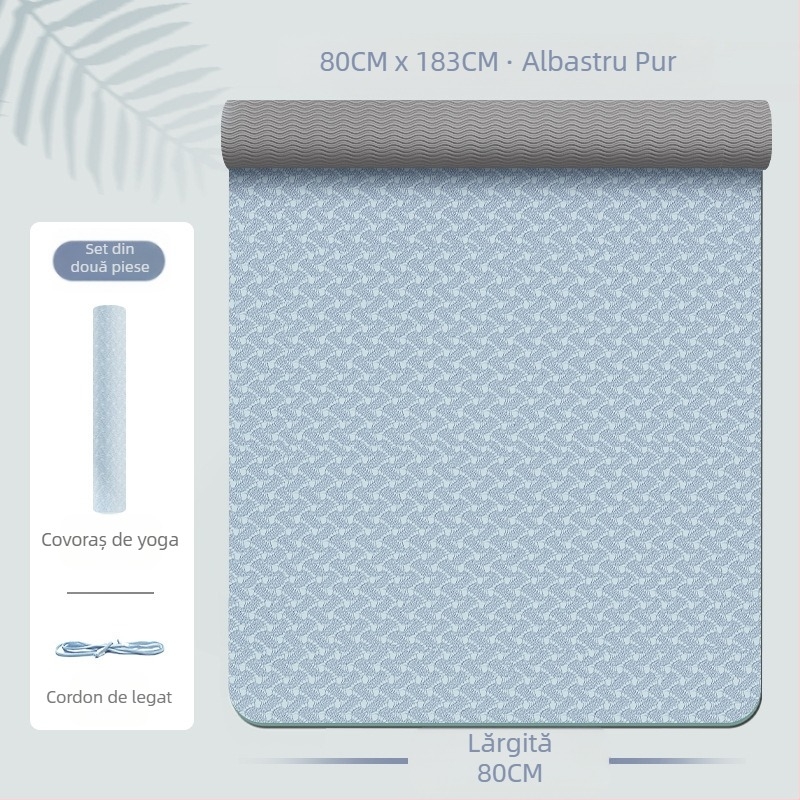 Zhenle, saltea de yoga specială pentru fete, antiderapantă, îngroșată și lărgită, izolare fonică, saltea de fitness, absorbție a șocurilor, saltea de podea