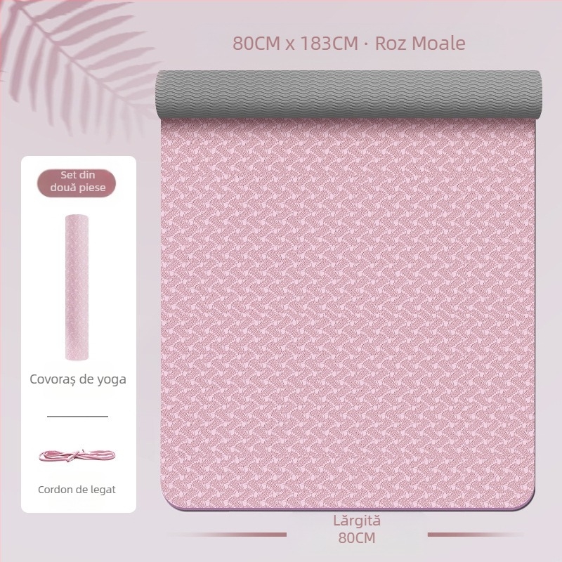 Zhenle, saltea de yoga specială pentru fete, antiderapantă, îngroșată și lărgită, izolare fonică, saltea de fitness, absorbție a șocurilor, saltea de podea