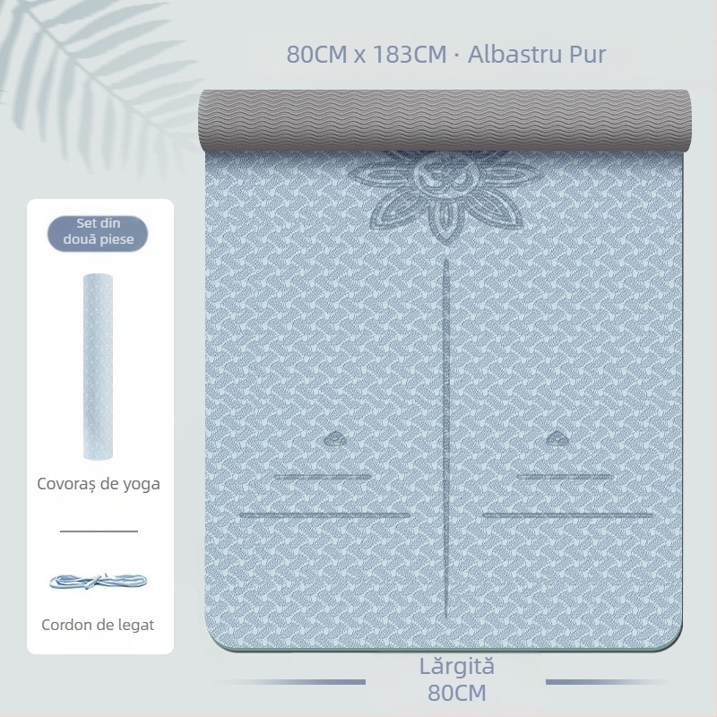 Zhenle, saltea de yoga specială pentru fete, antiderapantă, îngroșată și lărgită, izolare fonică, saltea de fitness, absorbție a șocurilor, saltea de podea