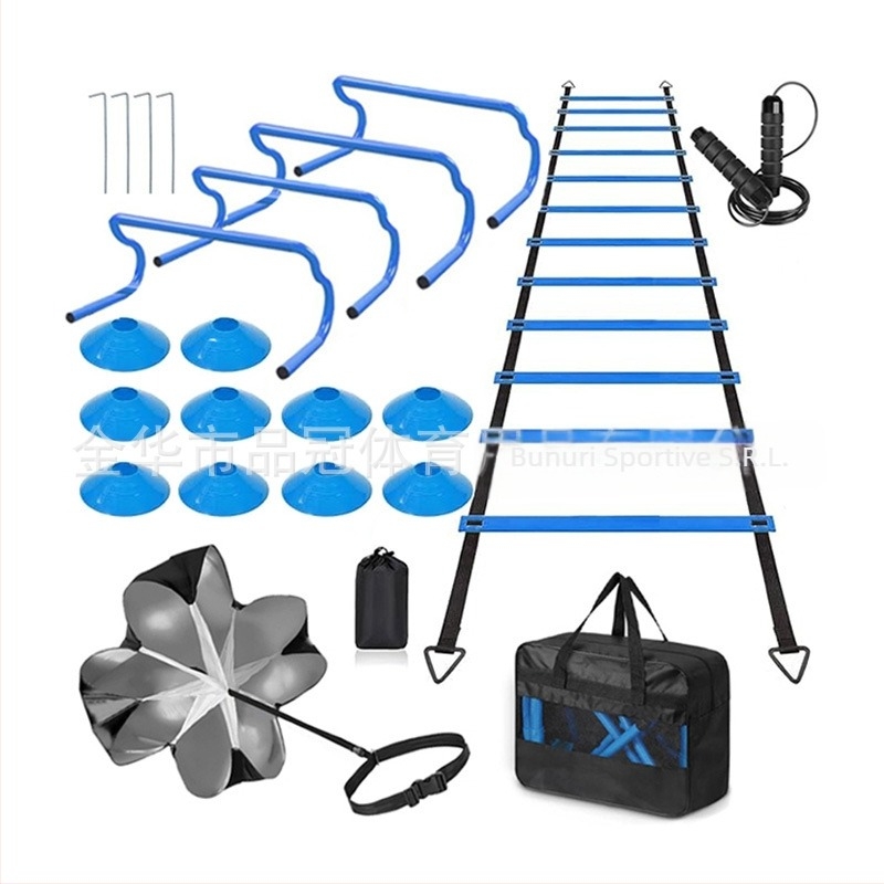 Costum de antrenament pentru fotbal, scară agilă cu logo, disc cu rezistență, umbrelă, moale, sărituri, scară agilă cu rețea, scară de frânghie, costum de antrenament