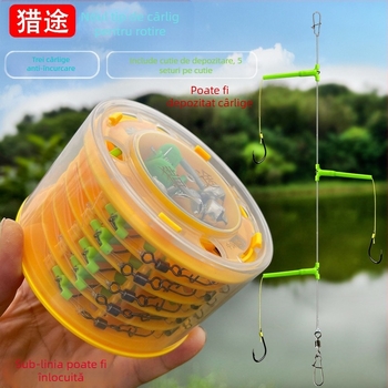 Vânătoare nou anti-înfășurare șir cârlig set de pescuit set mare tijă tijă Isekin manșon Maru World cârlig special pentru pescuit maritim