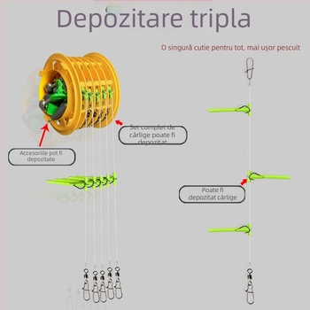 Vânătoare nou anti-înfășurare șir cârlig set de pescuit set mare tijă tijă Isekin manșon Maru World cârlig special pentru pescuit maritim