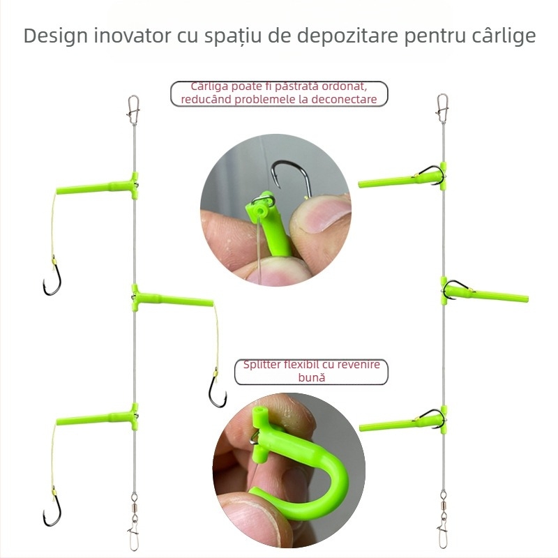 Vânătoare nou anti-înfășurare șir cârlig set de pescuit set mare tijă tijă Isekin manșon Maru World cârlig special pentru pescuit maritim