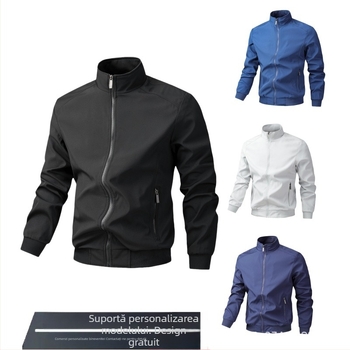 Jachetă de iarnă pentru bărbați, stil coreean, stil aviator, cu fermoar, stil 2025, stil nou