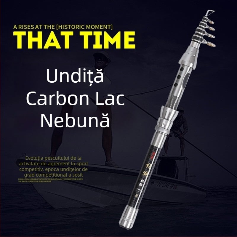 Fisher Bang Mini Tijă de pescuit de la distanță Super Hard Secțiune scurtă Tijă de pescuit de mare din carbon Tijă de aruncare Tijă de mare Tijă de aruncare Set complet