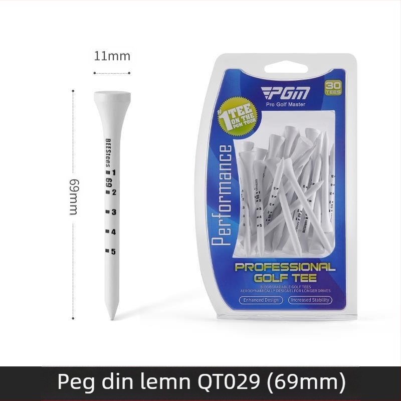 Pgm Golf Wood Tee Limit reglabil înălțime crampoane scară de golf adâncime marcaj minge suport Tee