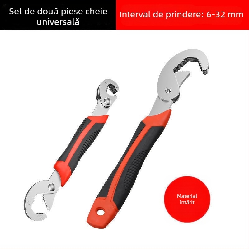 Cheie multifuncțională, una mare și una mică, cheie mobilă universală, cheie cu deschidere rapidă, en-gros din fabrică
