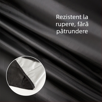 Husă de zăpadă pentru parbriz auto, 200 * 70CM, husă de zăpadă pentru parbriz, 190T, pânză argintie, husă de zăpadă pentru mașină