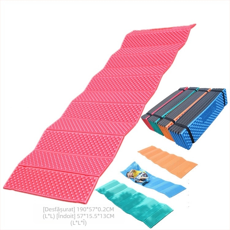 Saltea de camping, cuib de ouă, pliabilă, rezistentă la umezeală, saltea de picnic pentru plajă, pauză de prânz, îngroșată, lărgită, rezistentă la umiditate