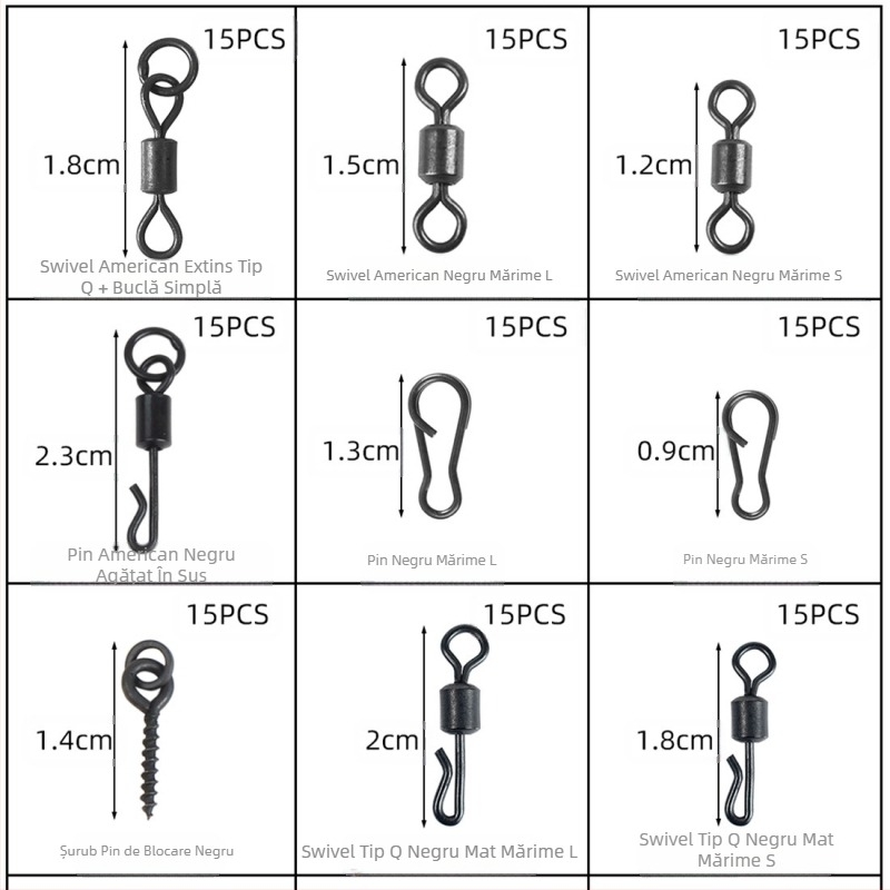 Set de accesorii pentru pescuitul crapului european, vânzare transfrontalieră, 300 de piese, inele de oprire a furtunului, echipament de pescuit, bibliotecă europeană de pescuit, vânzare fierbinte