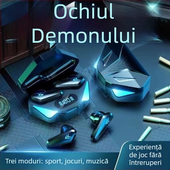 Căști P36 pentru jocuri, căști E-sport, cu delay redus, rezistență lungă, intraauriculare TWS Actions X15, căști Bluetooth E-sport
