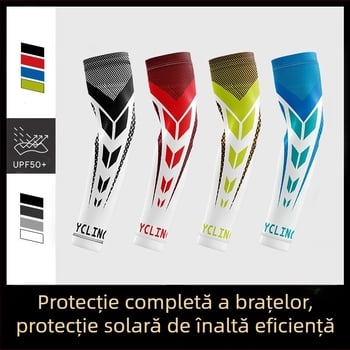 Set de protecție solară pentru ciclism, set de braț pentru bărbați, parasolar de vară, sporturi în aer liber, motocicletă, nou, pescuit, subțire, respirabil, mătase de gheață, manșon