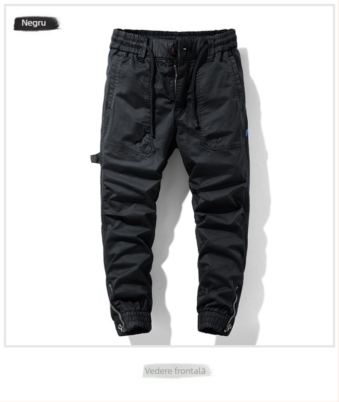 Pantaloni casual Amazon pentru bărbați, pantaloni sport spălați de toamnă, camuflaj, cu mai multe buzunare, salopetă dreaptă, pantaloni casual pentru bărbați