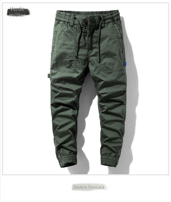 Pantaloni casual Amazon pentru bărbați, pantaloni sport spălați de toamnă, camuflaj, cu mai multe buzunare, salopetă dreaptă, pantaloni casual pentru bărbați