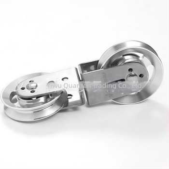 Roată mare din sârmă de oțel în formă de 8, scripete dublu, echipament de fitness, doar scripete/roată cu canelură din aliaj de aluminiu, scripete din nailon, accesorii pentru echipamente de fitness