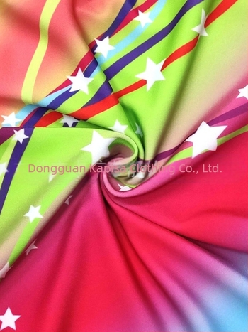 Îmbrăcăminte de gimnastică pentru copii, stație independentă de comerț exterior, culoare strip, stele, imprimate, îmbrăcăminte de antrenament, modă, corp plat, haine strâmte