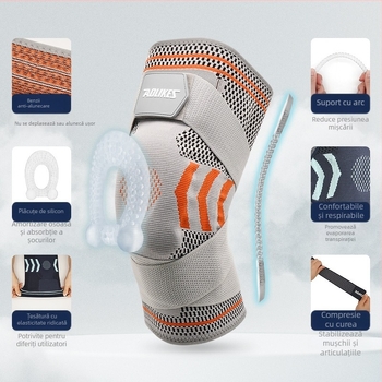 Genunchiere sport baschet curele silicon suport pentru picioare ciclism alergare protecție genunchi exerciții în aer liber