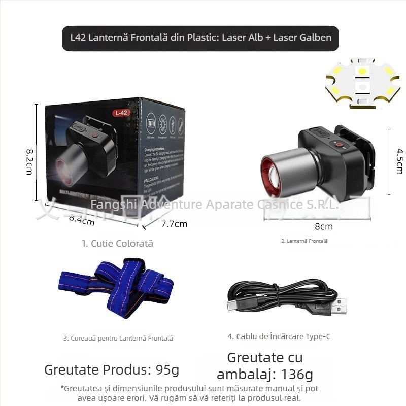 În numele exploziei de lumină puternică, lampă frontală inteligentă cu inducție multifuncțională pentru pescuit nocturn în aer liber, lampă portabilă reîncărcabilă cu rază lungă de acțiune, pentru miner.