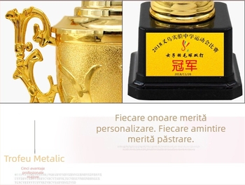Trofeu metalic, trofeu din plastic, trofeu pentru copii, trofeu de dans, trofeu sportiv pentru elevi de școală primară, personalizare a ceremoniei de premiere