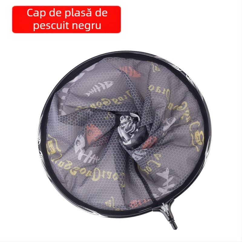 Plasă de pescuit din carbon competitivă, fără cârlig, cu groapă neagră, nano, ultra-ușoară, din aliaj de titan, solidă, adâncită