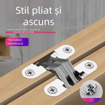 Balama ascunsă în cruce, balama plată din aliaj de zinc, balama pentru masă, balama pliabilă pentru uși de masă, balama ascunsă en-gros