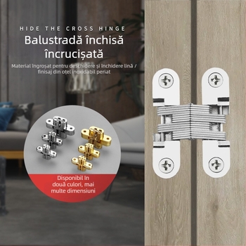 Balama ascunsă în cruce, balama plată din aliaj de zinc, balama pentru masă, balama pliabilă pentru uși de masă, balama ascunsă en-gros