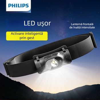 Lanternă frontală cu inducție Philips, lumină puternică specială pentru pescuit nocturn, încărcare montată pe cap, iluminare super strălucitoare, lanternă de lungă durată