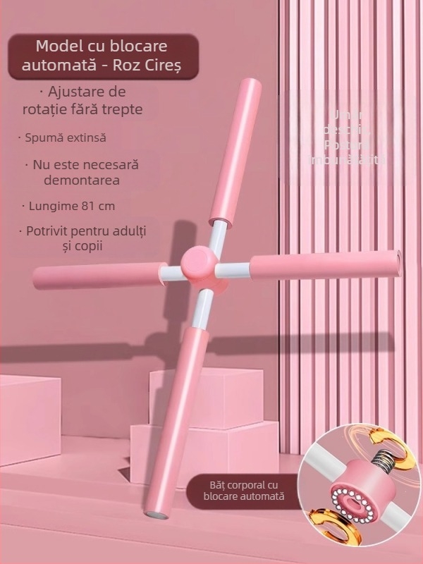Băț de corp yoga, umăr deschis, spate deschis, artefact, forma corpului, postura cocoșată în picioare, corecția coloanei vertebrale, cruce, frumusețe, spate, băț de antrenament