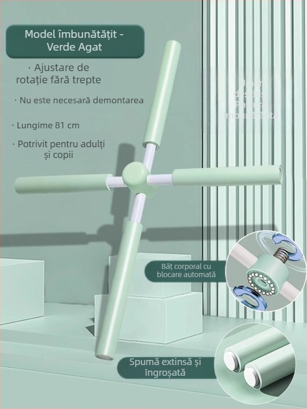 Băț de corp yoga, umăr deschis, spate deschis, artefact, forma corpului, postura cocoșată în picioare, corecția coloanei vertebrale, cruce, frumusețe, spate, băț de antrenament