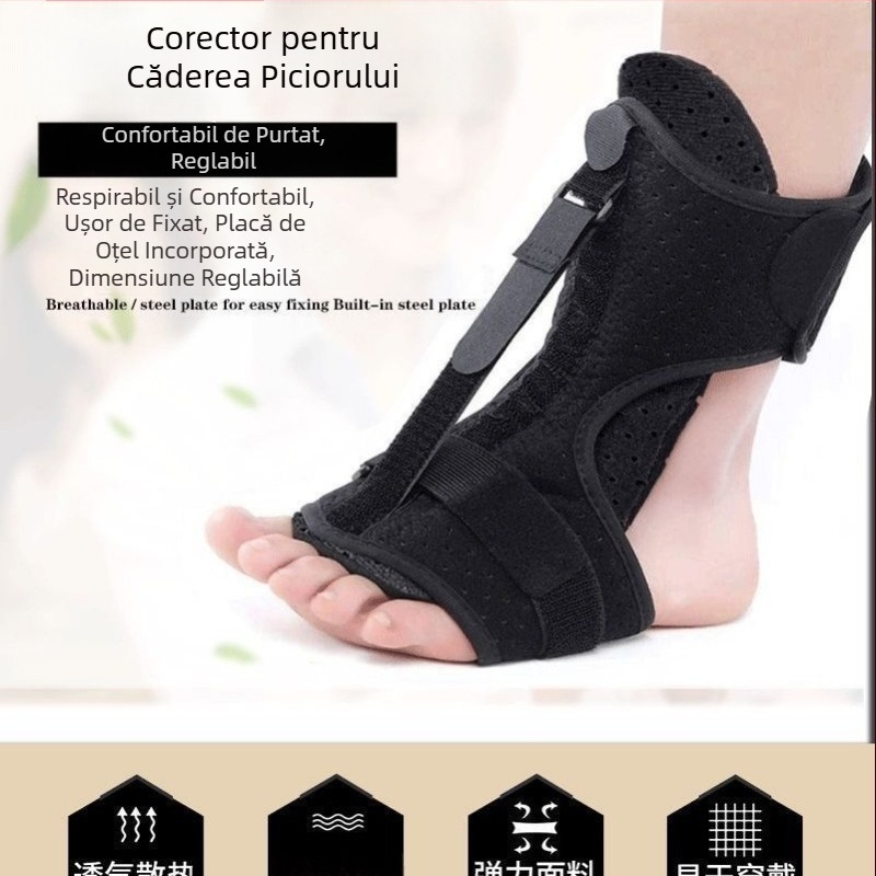 Utilizarea nocturnă a piciorului lăsat Orteză de întindere în varus pentru picior Orteză în varus pentru reabilitare plantară Fixare