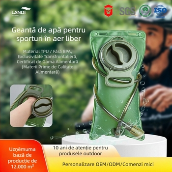 Geantă de apă potabilă pliabilă portabilă în aer liber transfrontalieră, ciclism, camping, alpinism, alergare, capacitate mare, sport, geantă de depozitare a apei
