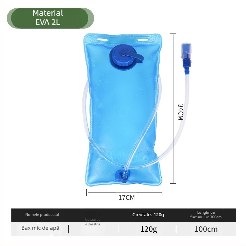 Geantă de apă potabilă pliabilă portabilă în aer liber transfrontalieră, ciclism, camping, alpinism, alergare, capacitate mare, sport, geantă de depozitare a apei