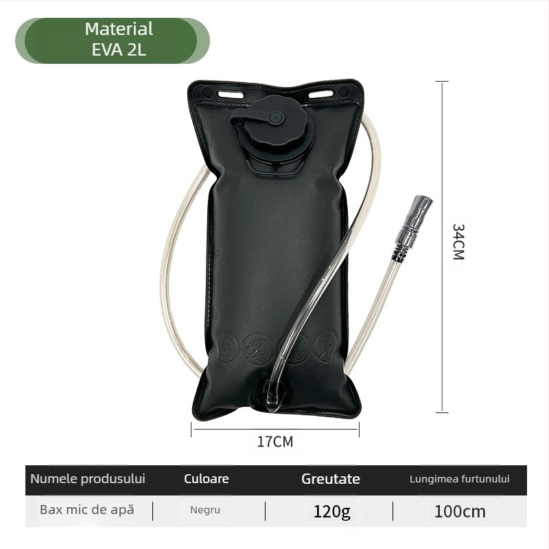 Geantă de apă potabilă pliabilă portabilă în aer liber transfrontalieră, ciclism, camping, alpinism, alergare, capacitate mare, sport, geantă de depozitare a apei