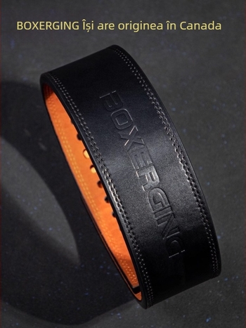 BOXERGING Forța de ridicare a centurii de fitness cu cataramă rapidă Genuflexiuni Tragere dură din piele de vacă Pârghie de ridicare Protecții de culturism pentru bărbați