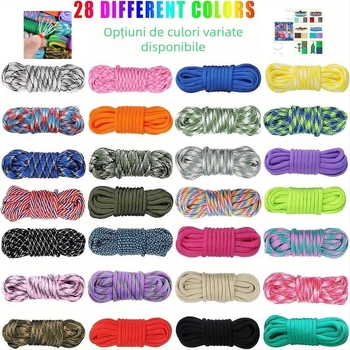 Umbrelă frânghie carte cataramă bijuterii costum țesut brățară supraviețuire mână frânghie Wilderness aventură alpinism șapte fire umbrelă frânghie combinație