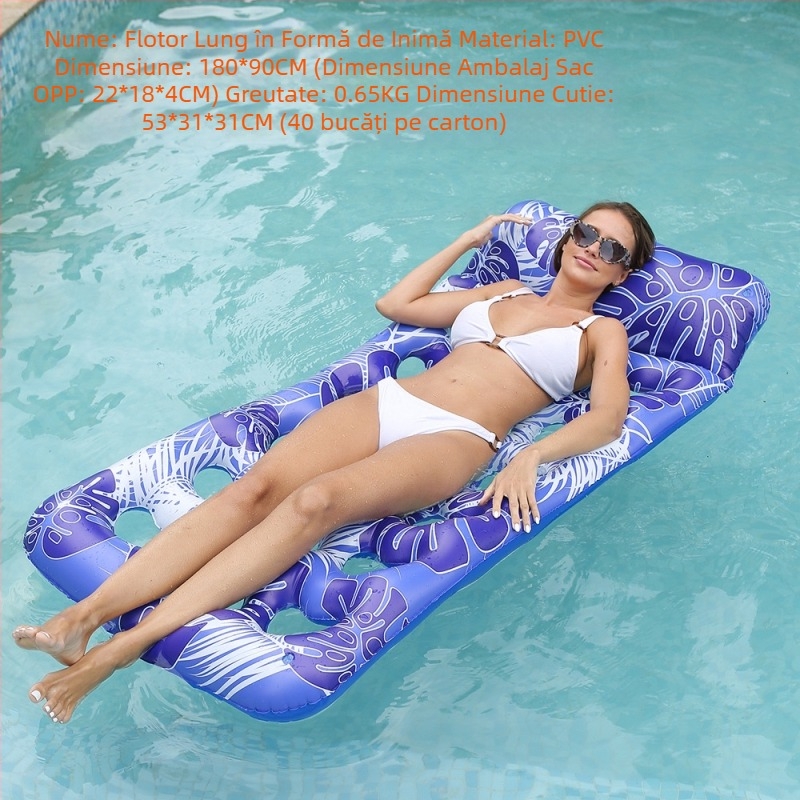 Hamac gonflabil plutitor și drenant pentru adulți, pat plutitor cu desene animate, animal plutitor, montare pe unicorn, inel de înot pentru adulți