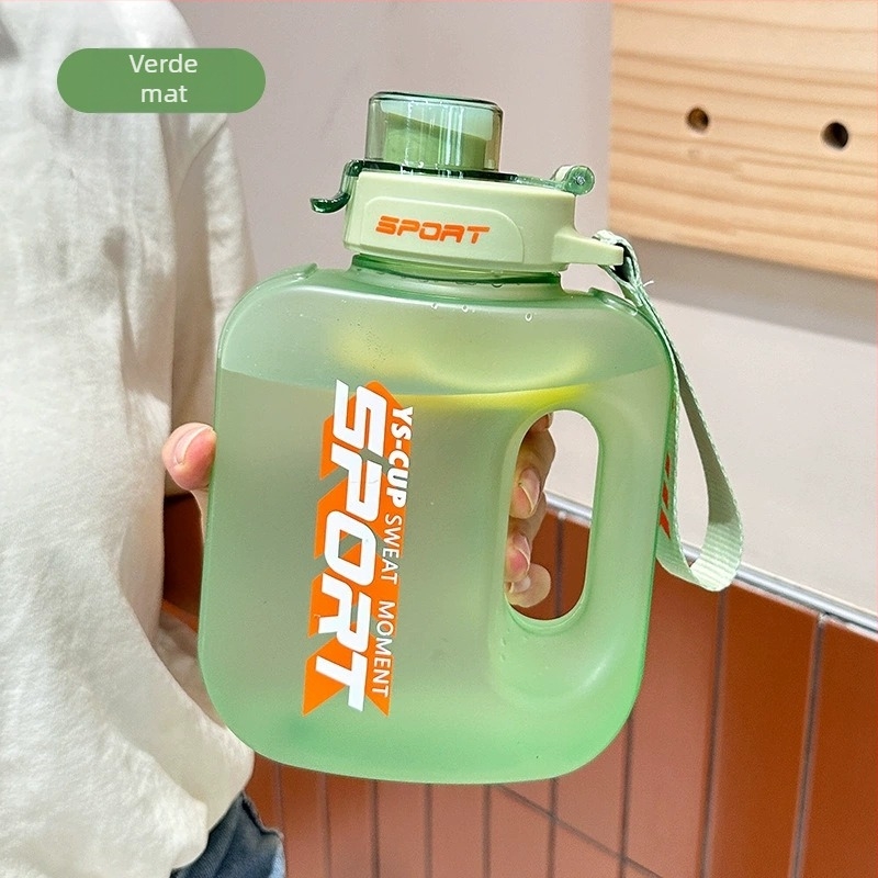 Sticlă de apă de mare capacitate, ulcior de apă pentru sporturi în aer liber, sticlă de apă portabilă din plastic de mare capacitate pentru bărbați și femei, studenți