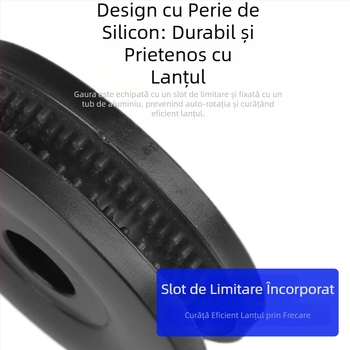 Suport lanț volantă virtuală pentru bicicletă, spălare lanț bicicletă șosea de munte și alimentare cu ulei, dispozitiv integrat de fixare a lanțului cu disc dublu