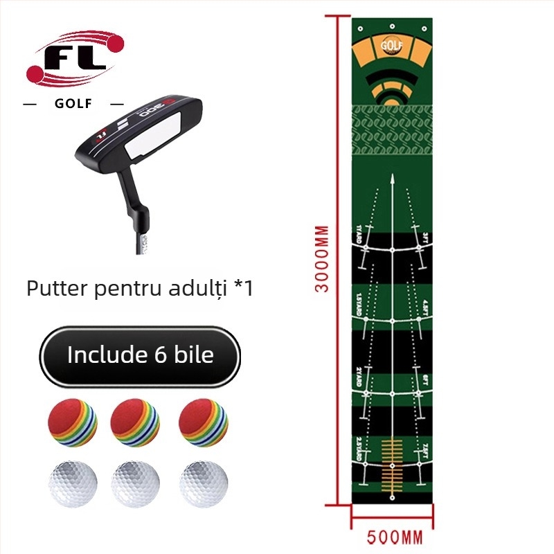 Vânzări directe din fabrică, dispozitiv de antrenament pentru punerea în practică a golfului în interior, saltea de antrenament, set de saltele de lovire, pătură de golf