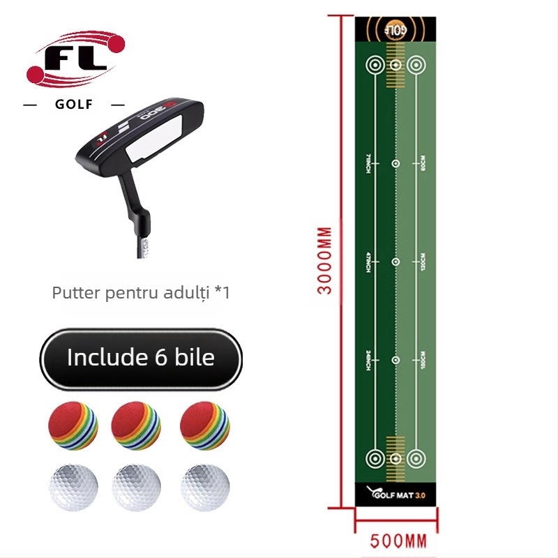 Vânzări directe din fabrică, dispozitiv de antrenament pentru punerea în practică a golfului în interior, saltea de antrenament, set de saltele de lovire, pătură de golf